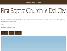 Tablet Screenshot of fbcdelcity.com